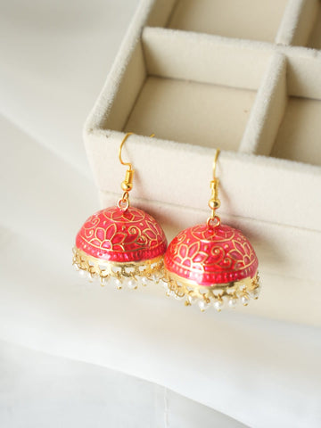 Pearly Jhumka Large - Earring Style 18