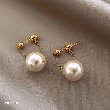 Dangling Pearl Gold - Earring