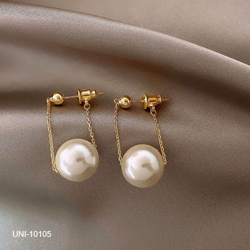 Dangling Pearl Gold - Earring