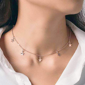 Gold Stars - Necklace