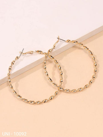 Twisted Hoop Gold - Earring