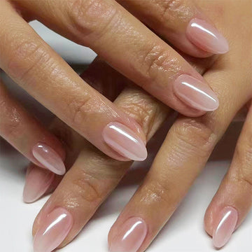 Blush Pink - Press On Nail Set Of 24 - Free 24 Pcs Sticker Sheet Included