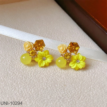 Yellow Flowers - Earring