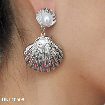 Pearl Sea Shell Silver - Earring