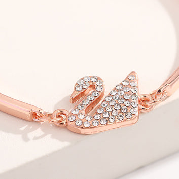 Rose Gold Foil Swan - Bracelet