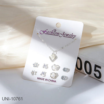 Arrow Pearl Silver - Jewelry Set