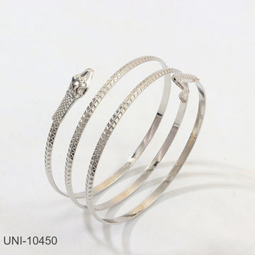 Silver Snake Bangle - Bracelet