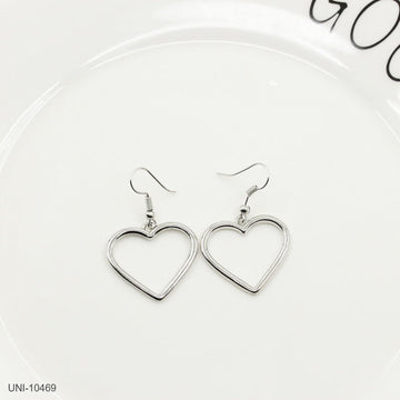 Silver Glam Heart - Earring