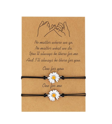 You & Me Daisy Flower - Bracelet Set Of 2