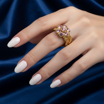 Diamonds Gold Flower - Ring Style 1