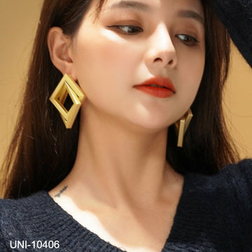 Geometric Squar Gold - Earring