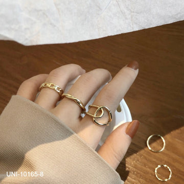 Gold Foil - Ring Set Of 5