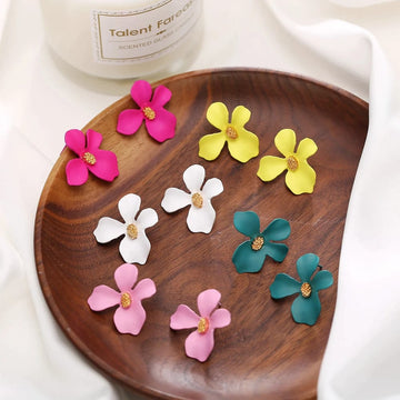 Pink Flower - Earring