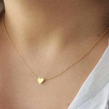 Gold Foil Heart Stars - Necklace