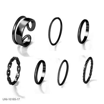 Black Foil - Ring Set Of 7