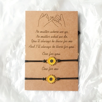 You & Me Sunflower - Bracelet Set Of 2