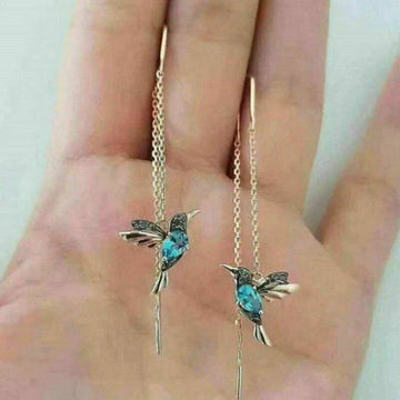 Blue Bird Dangling - Earring